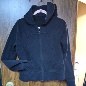 Black Lululemon Scuba Zip-Up Hoodie